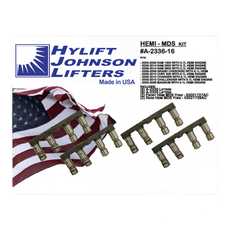 HYLIFT JOHNSON A2335-16 NON MDS LIFTER SET GEN3 HEMI 5.7 6.1 6.4 INC YOKES MADE IN USA