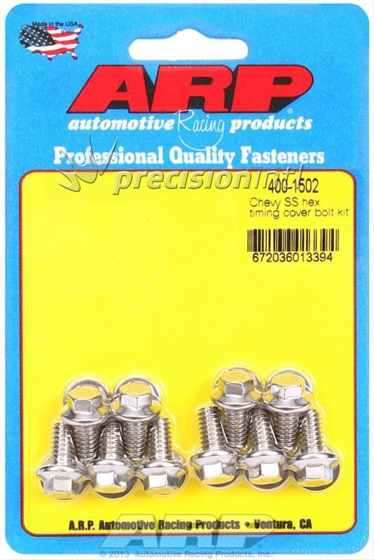 ARP 400-1502 HEX TIMING COVER BOLT KIT S/S SUITS CHEV SB & BB V8