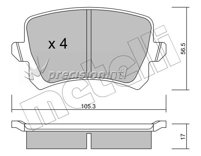 METELLI 22-0806-0 BRAKE PAD AUDI / SEAT / VW