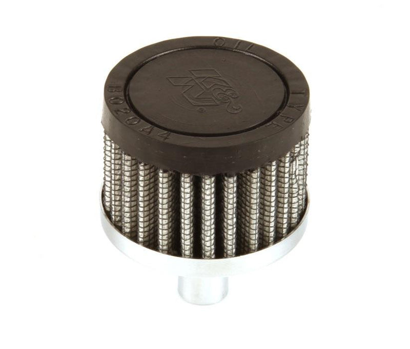 K&N 62-1010 REUSABLE VENT BREATHER AIR FILTER 1/2 VENT 2 D 1-1/2H STEEL BASE